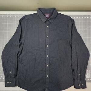 Untuckit Veneto WF Shirt Mens XL Black Slim Fit Textured Minimalist Wrinkle Free